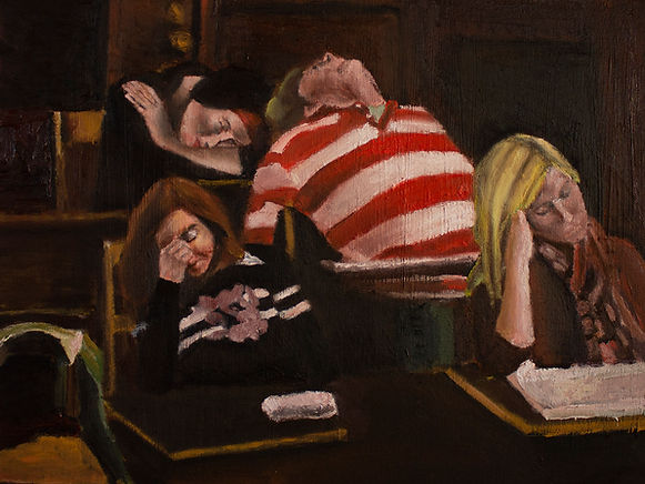 _Morning class_, oil on canvas, 30x40 cm.,2020.jpg