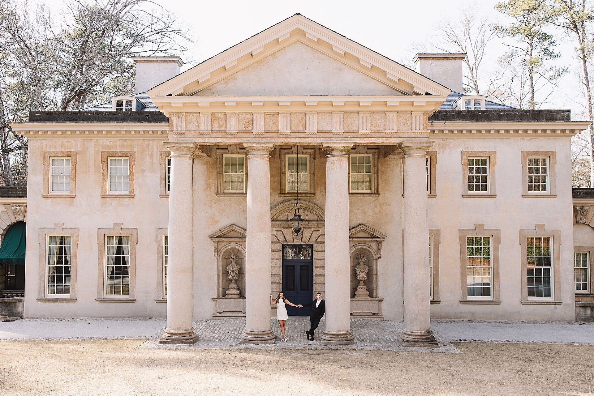 Swan House Atlanta, GA Winter Engagement Photos