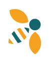 Bee logo for decoraciones rodriguez llc