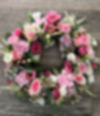 Pink and White Floral Wreath