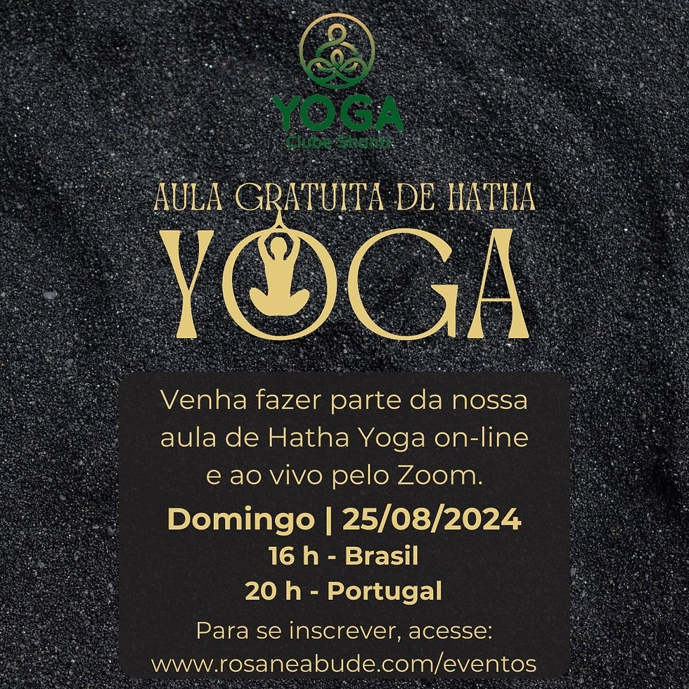 Aula Gratuita de Hatha Yoga