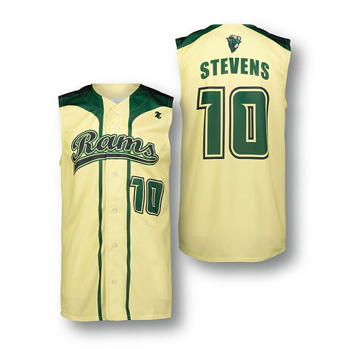 Full Button Sleeveless Baseball Jersey T1640