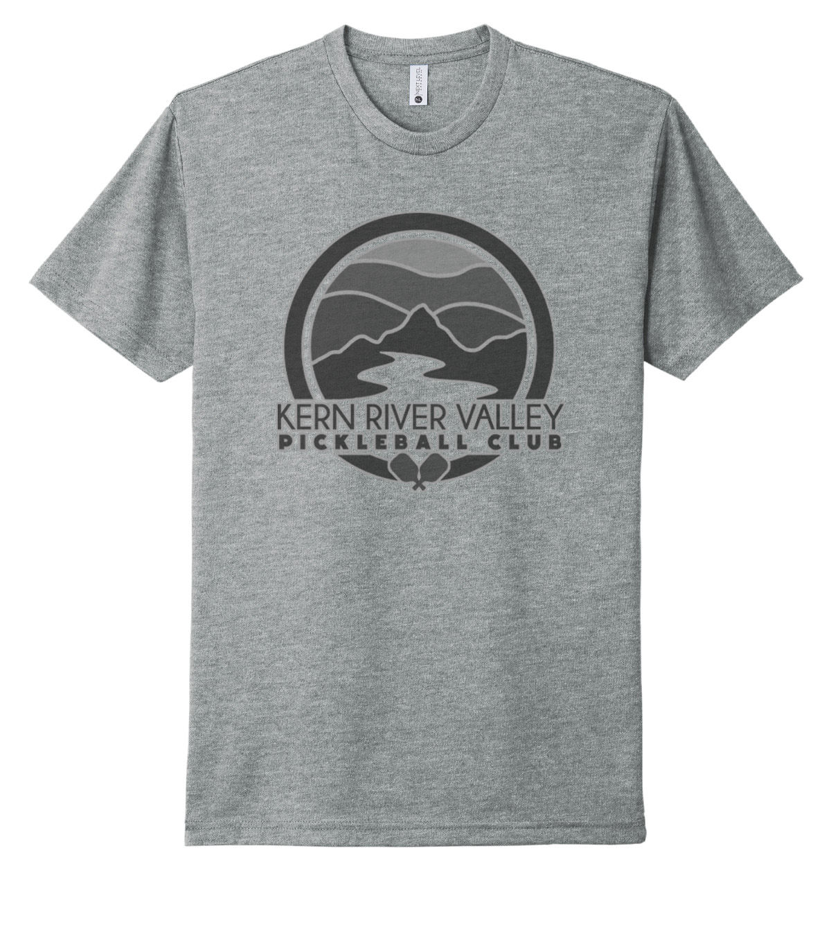 Dark Heather Grey Pickle Ball T-Shirt
