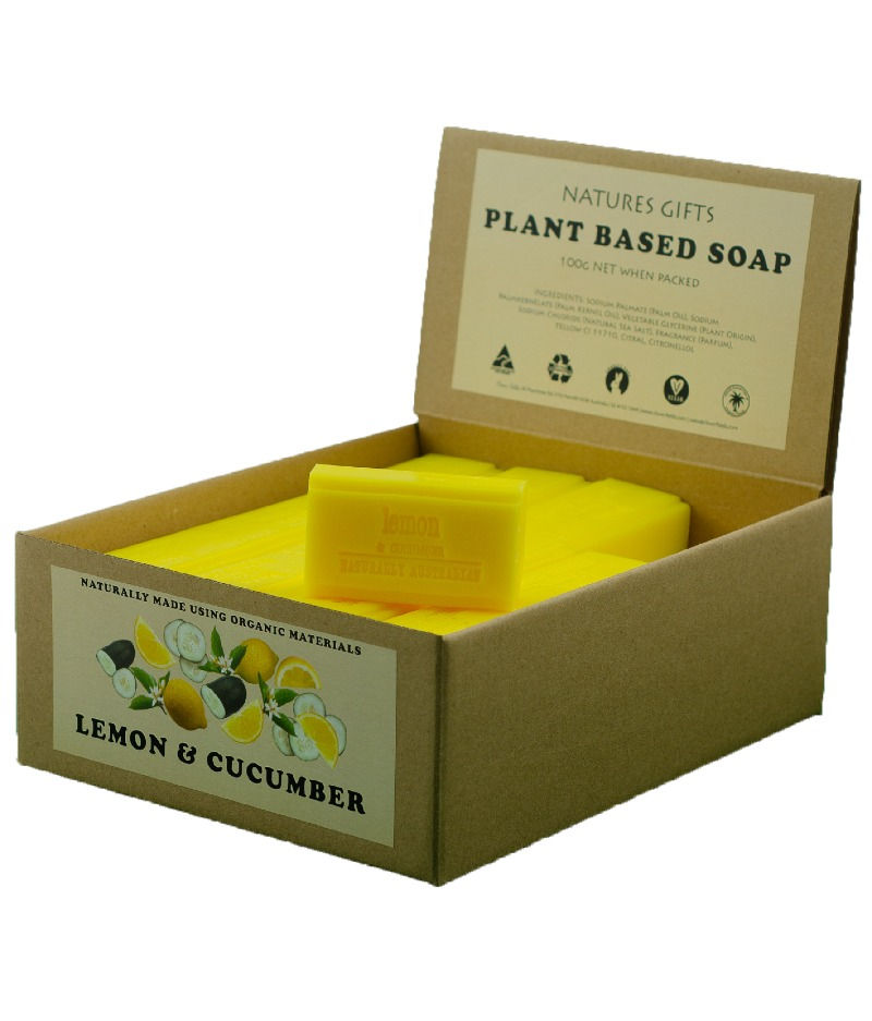 Thumbnail: Lemon & Cucumber 100g Natures Gifts Soap