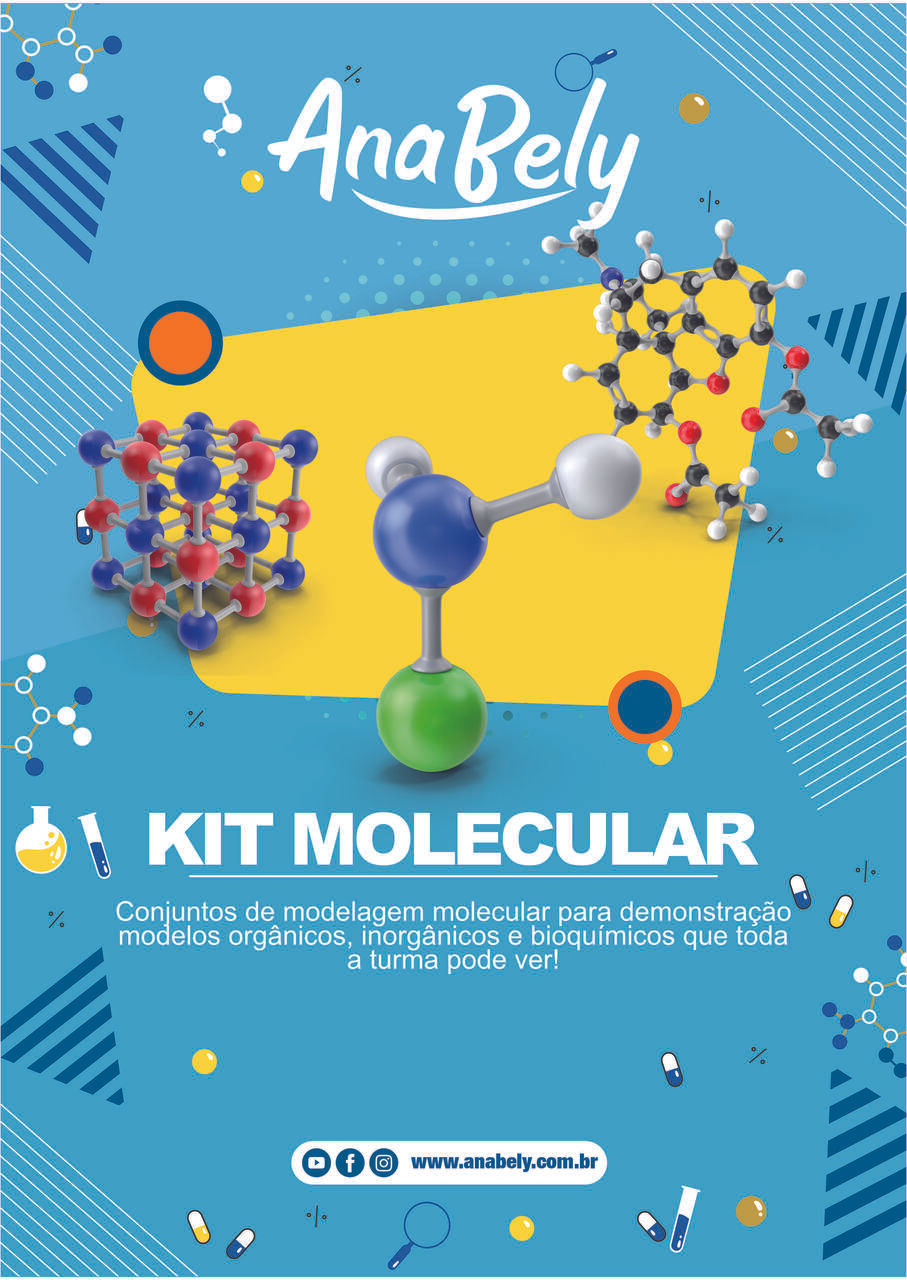 Modelo Molecular Orgânica e Inorgânica c/ 426 Peças