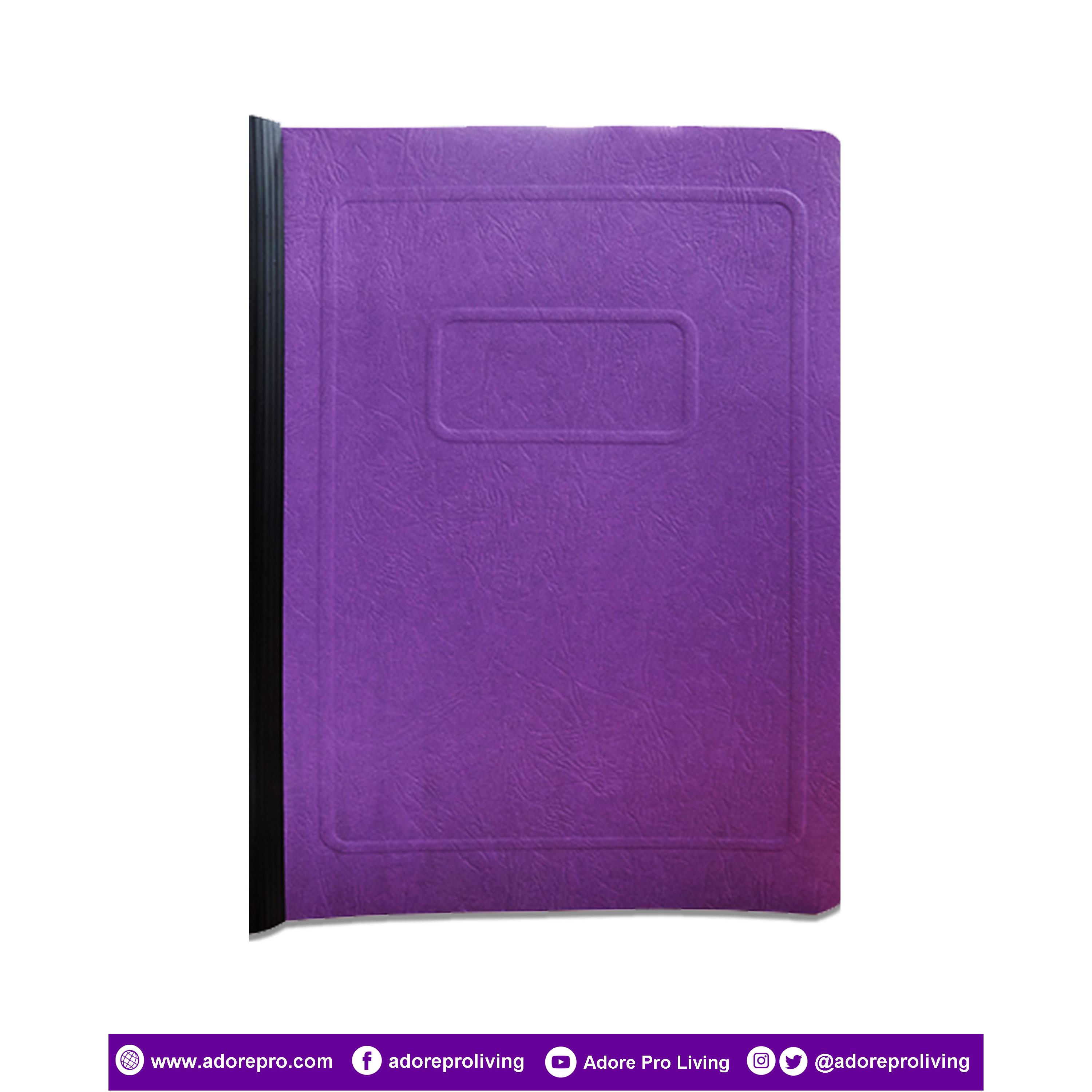 Morroco Folder with Slide / Short / Violet