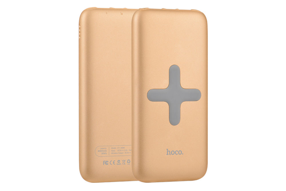 Hoco B11 Wireless Power Bank 8000mAh Dual-Out + Single Port-In