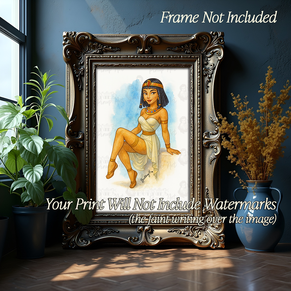 Thumbnail: Nefra-Teez Print framed example