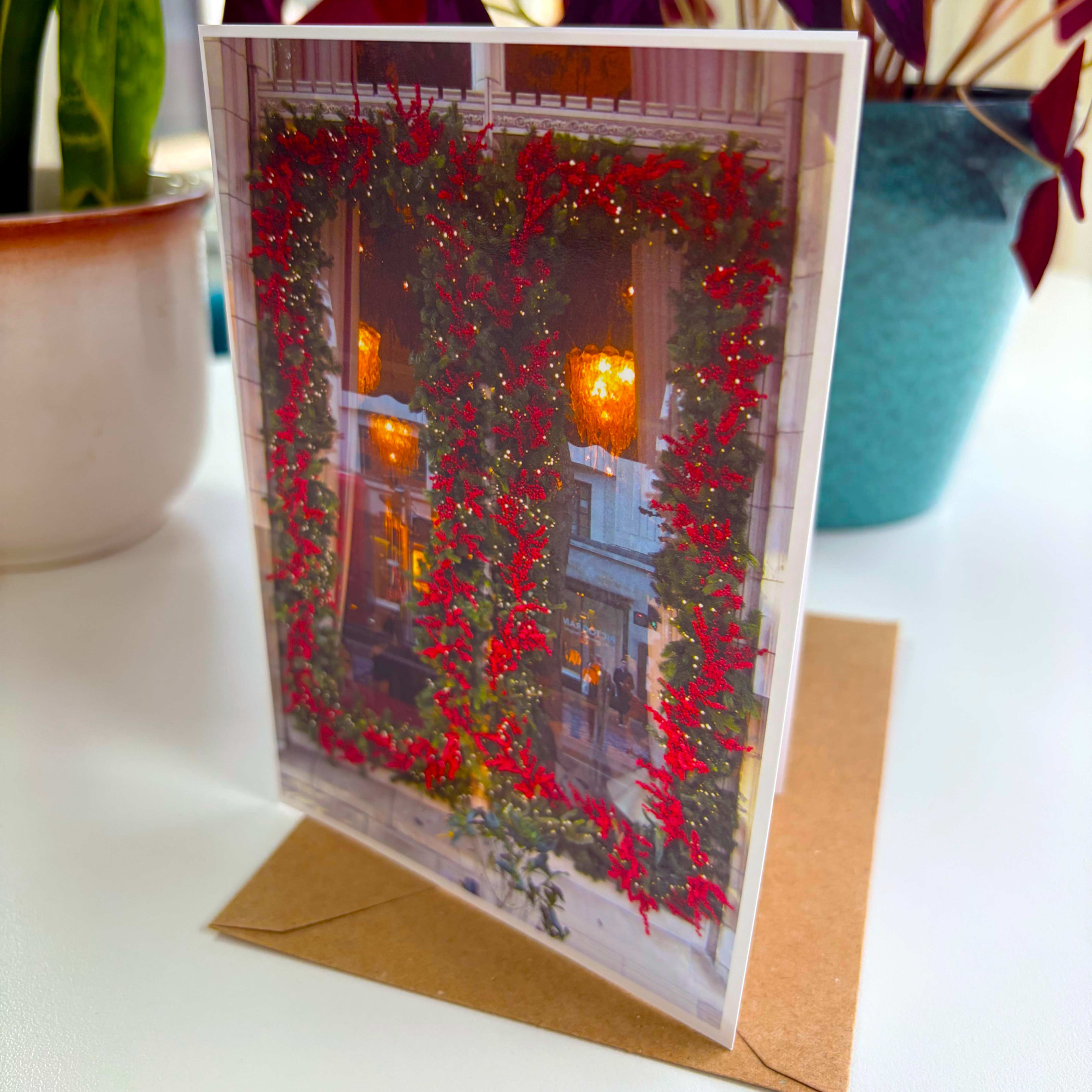 Christmas Window (Festive seasonal card)