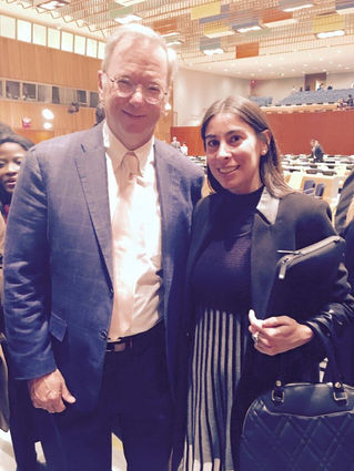 With Eric Schmidt Executive Chairman of Google at the World Summit on the Information Society at Uni