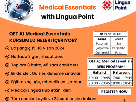 OET Medical Essentials (A1) Kursu