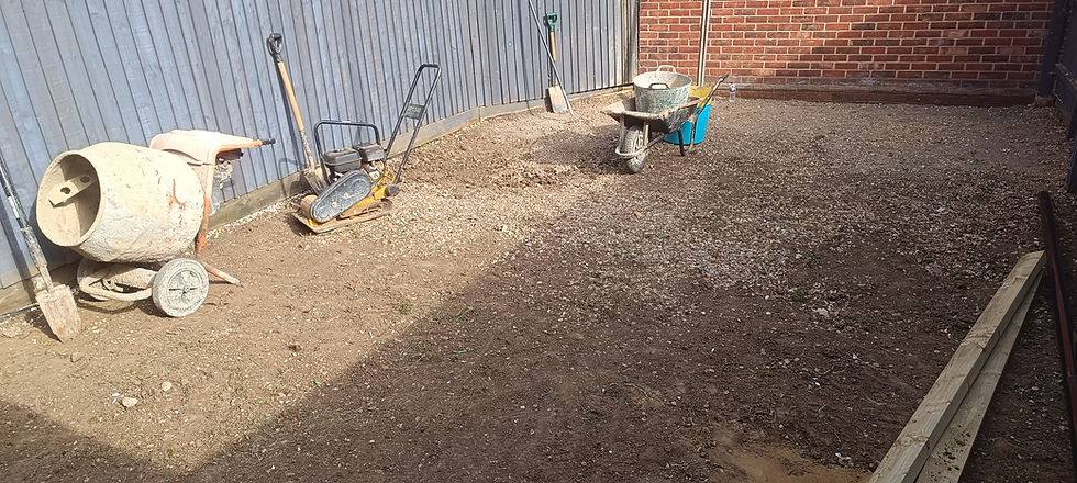 Ground preparation and levelling for artificial grass installation in Bedfordshire