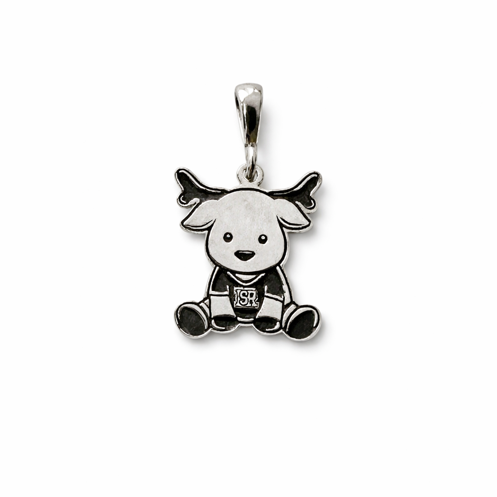 Dije de Baby Buck Plata .925 (Baño de Rodio sin Cadena)