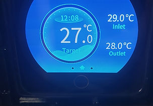 Heat pump controller sowing 27°C