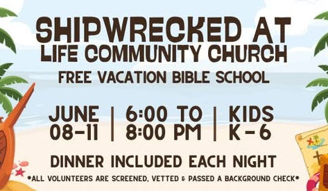 VBS June 8-11 from 6-8