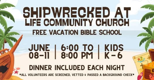 VBS June 8-11 from 6-8