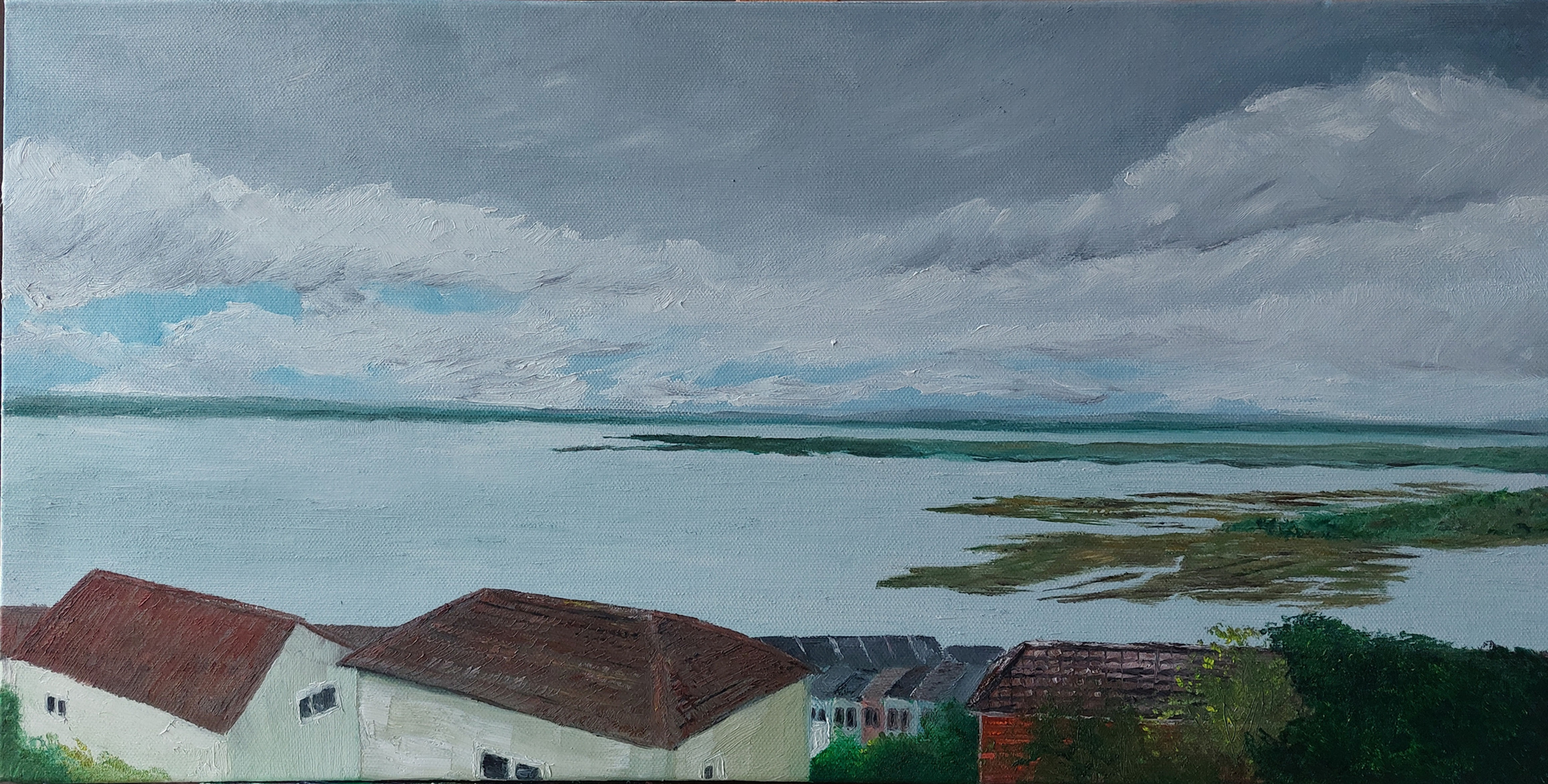 The Thames from Leigh Library Gardens (2024)