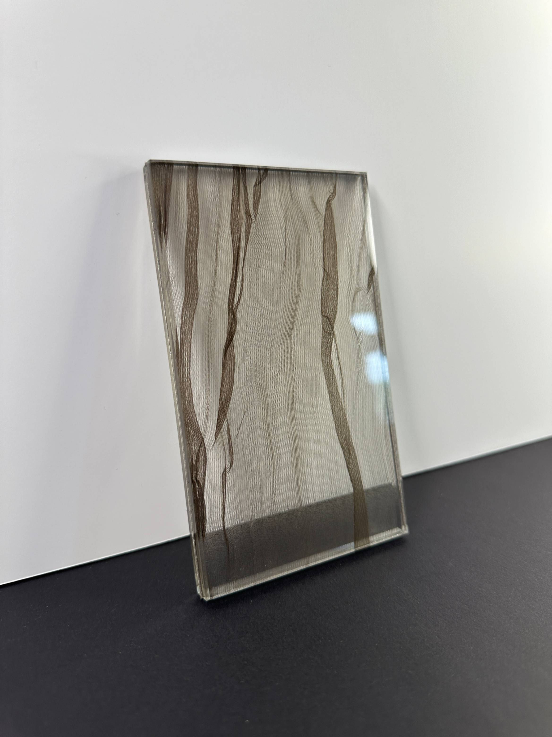 Drape #48: Fabric Interlayer Glass Sample