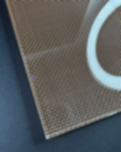 Copper Trellis: Mesh Interlayer Glass Sample