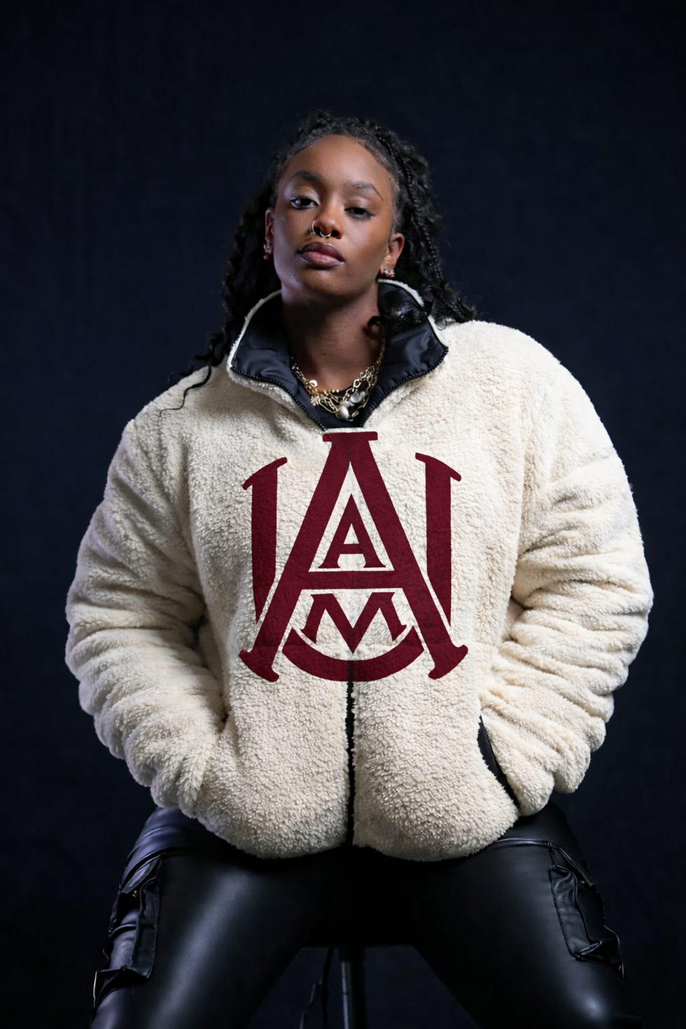 Thumbnail: Alabama A&M Reversible Heritage Puffer Coat