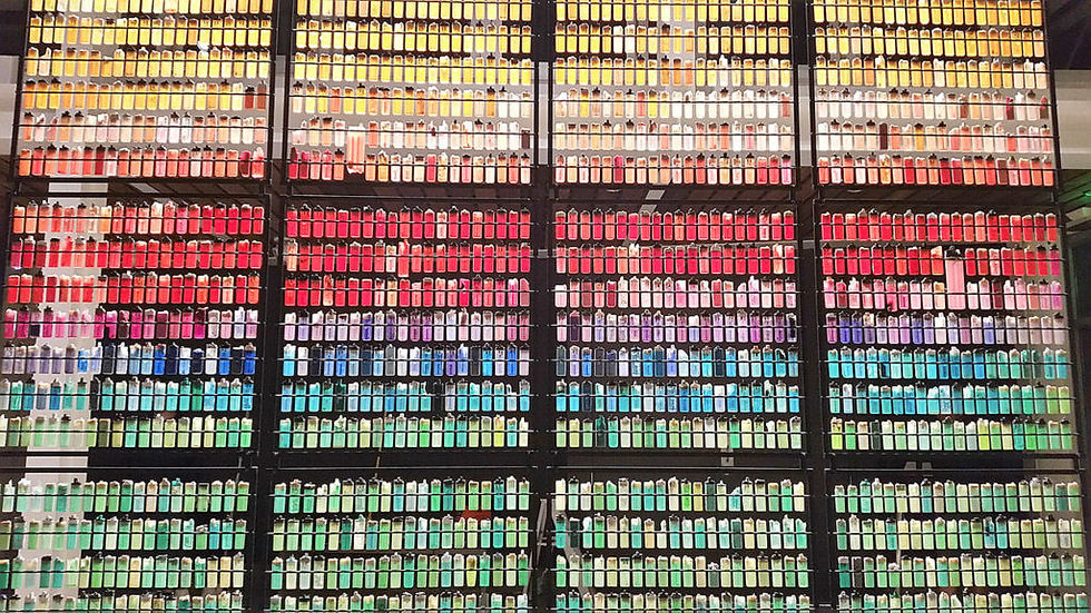9 x 9 foot artwork made of colorful disposable lighters