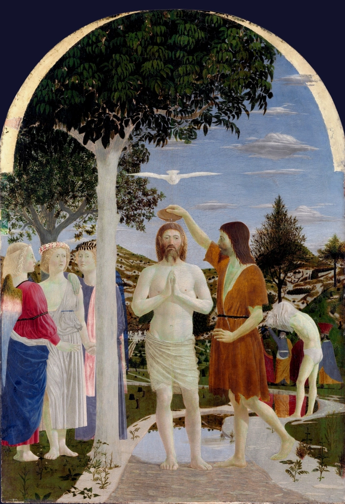 John the Baptist baptizing Jesus