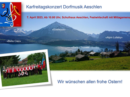 Karfreitagskonzert steht vor der Tür... Kommt doch vorbei