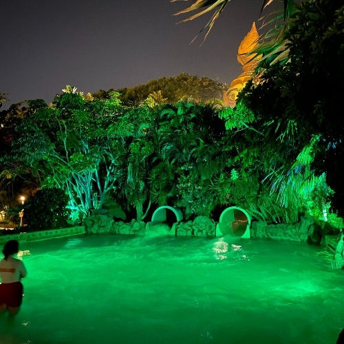 Siam Night at Siam Park illuminated slides