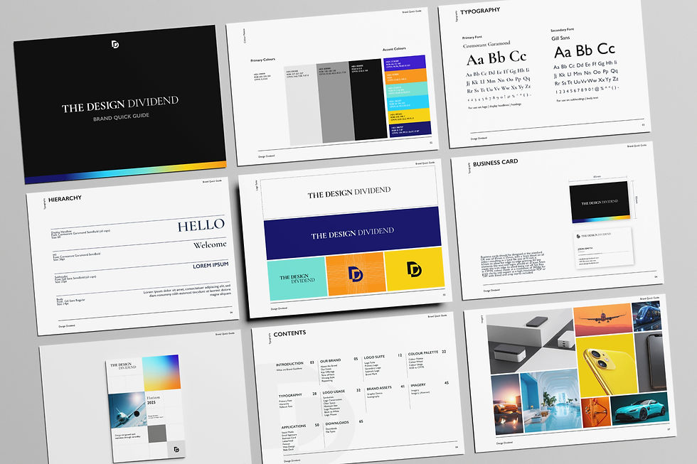 Design Dividend Brand Igentity pages