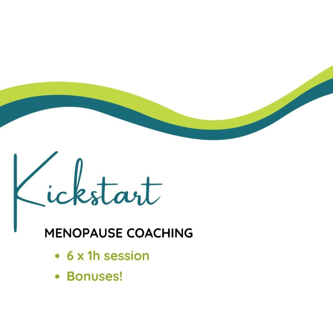 Menopause Kickstart Coaching package