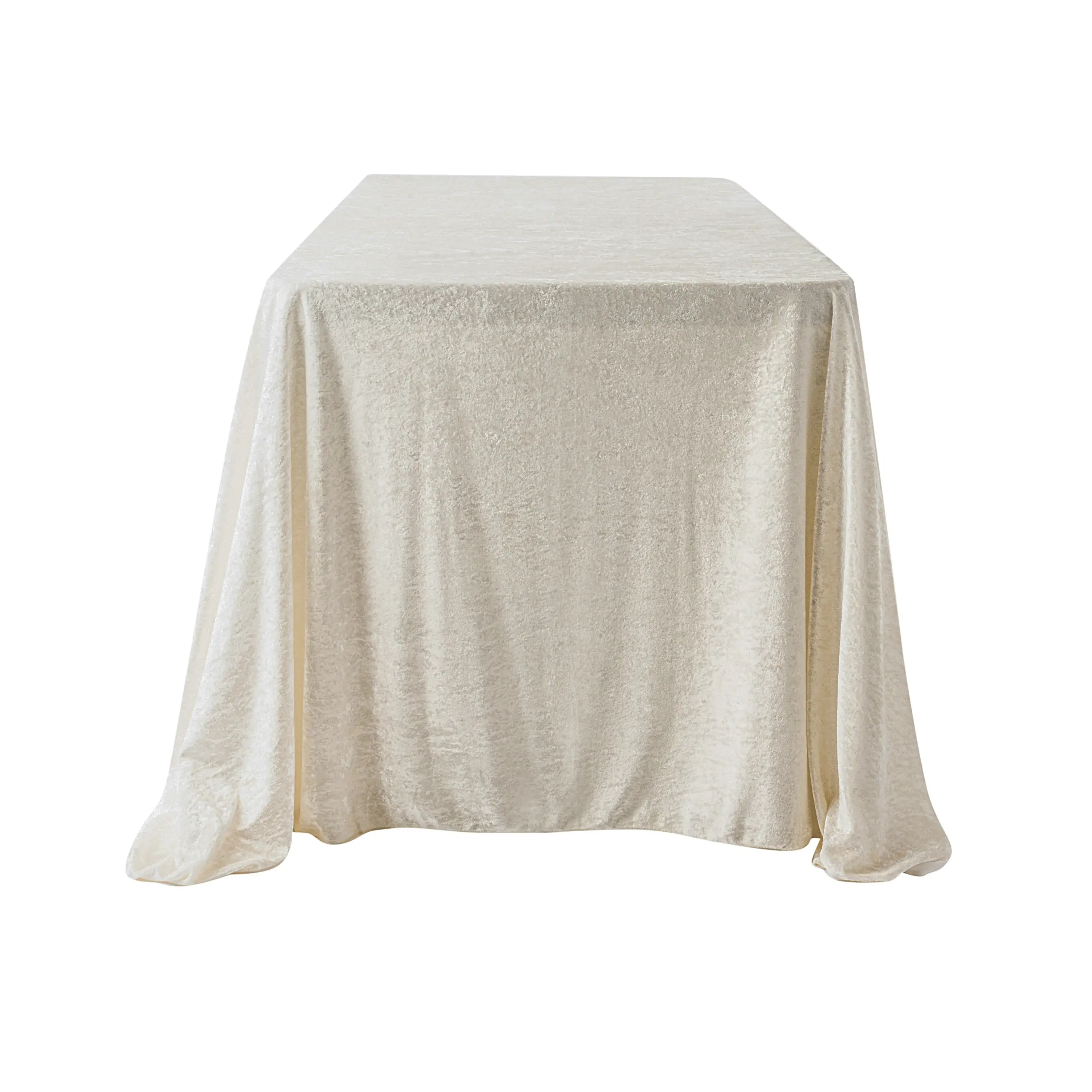 #9015609 - 90" x 156" Velvet Tablecloth - Ivory