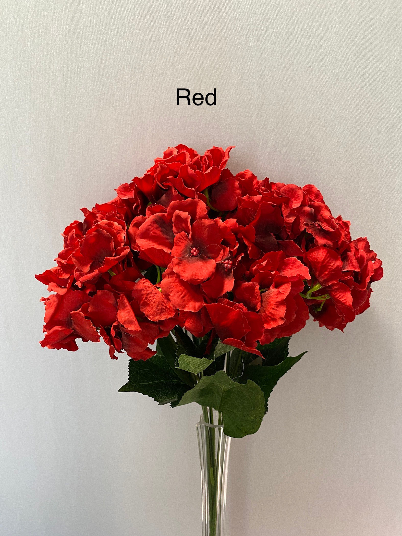 #07001-Hydrangea Bush x 7-Red $6.75