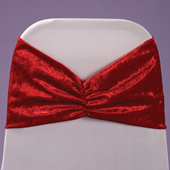 #4236-Red Velvet Chair Band 8"x14" 6/PK $7.75