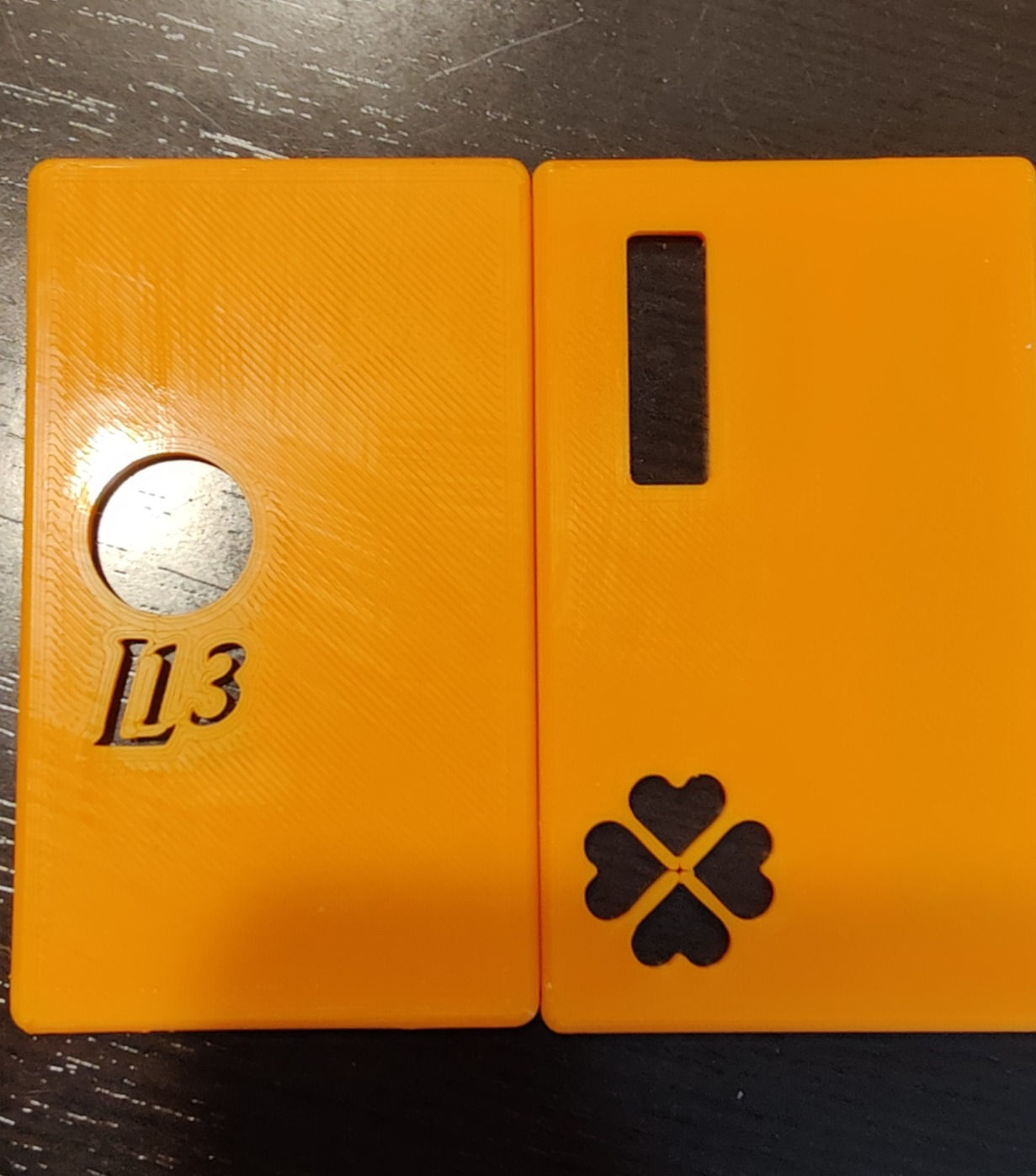 3d printed round button Billet box  panels