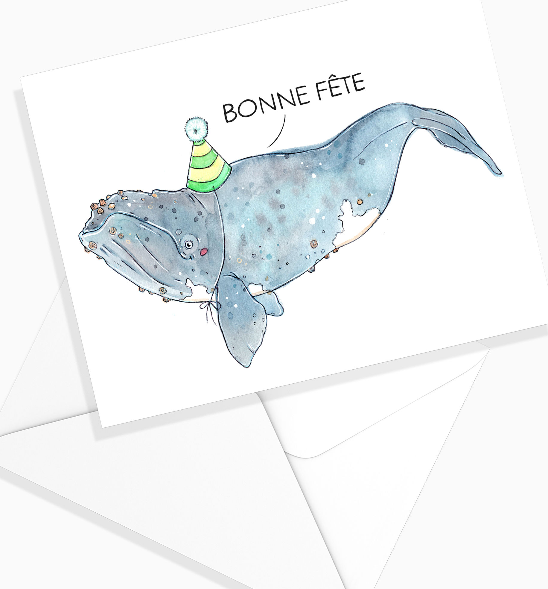 Carte de Fête - Baleine Franche 2