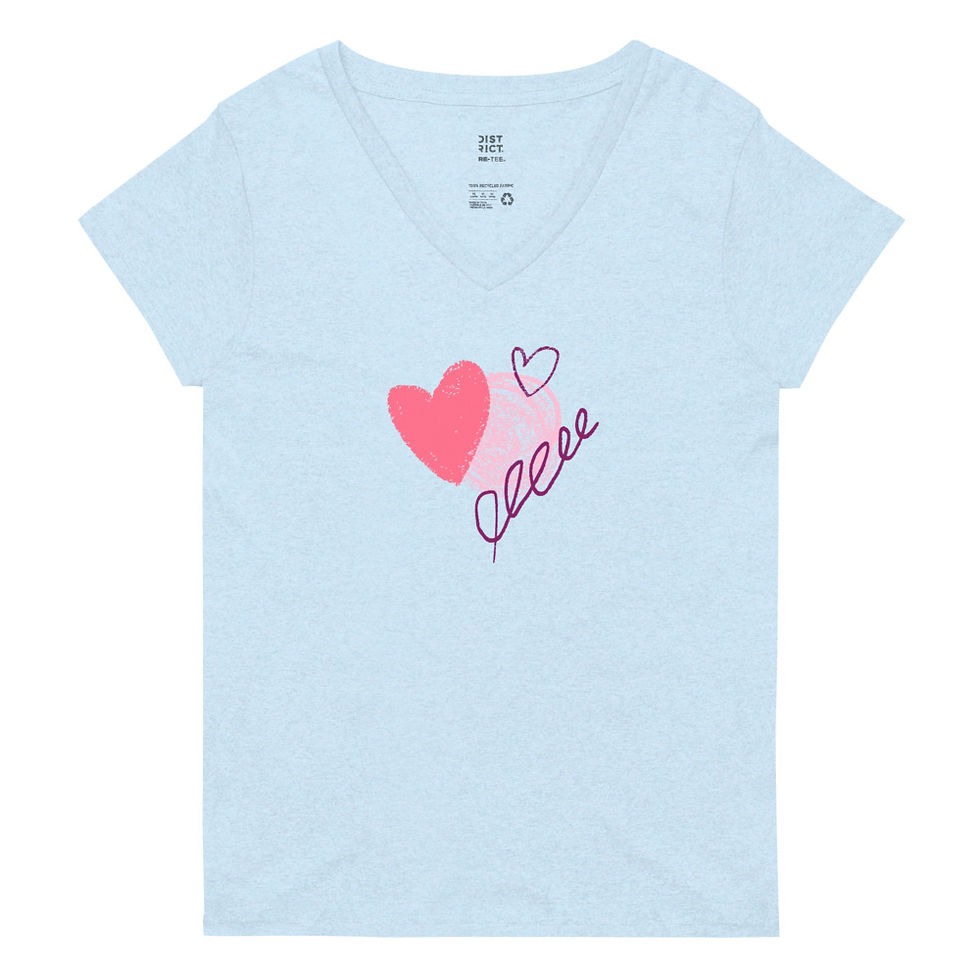 Thumbnail: Women’s Recycled V-Neck LOVE T-Shirt