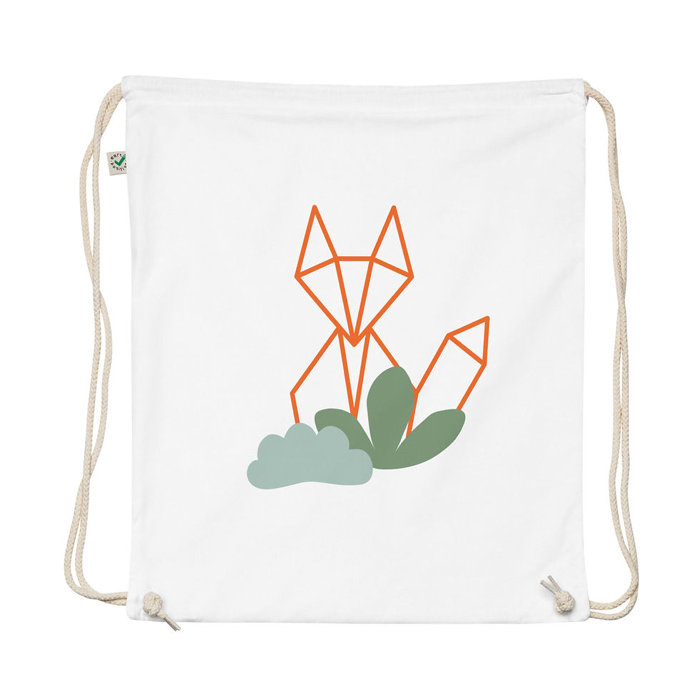 Thumbnail: FOX Organic Cotton Drawstring Bag