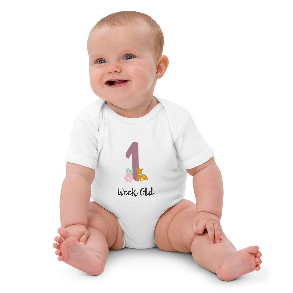 Thumbnail: Organic cotton baby bodysuit