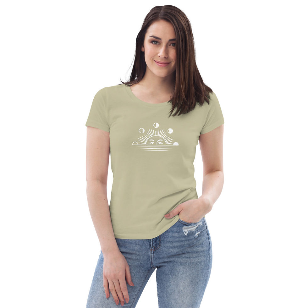 Thumbnail: Women's Fitted Eco MOON Tee