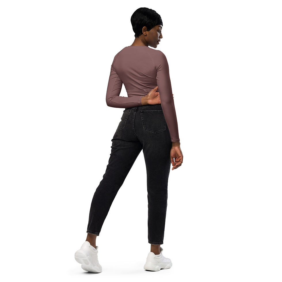 Thumbnail: Recycled long-sleeve crop top