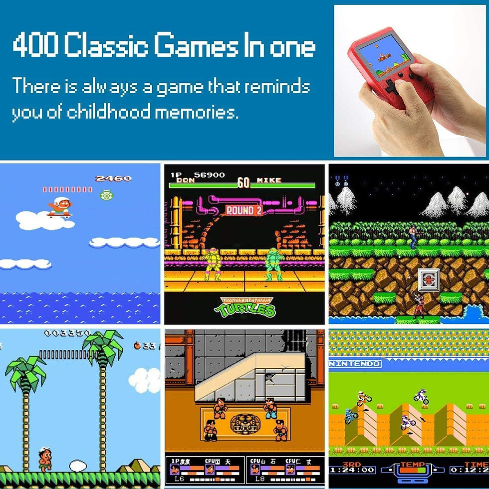 Thumbnail: Portable Game Pad With 400 Games Included + Additional Player Controller