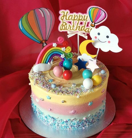 Lust auf Dresden Autorin Sandra bäckt eine Regenbogentorte!