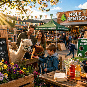 Frühlingsfest vor dem Bauholzladen