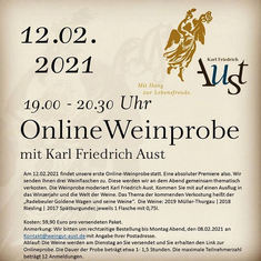 Erste Online-Weinprobe - Weingut Aust