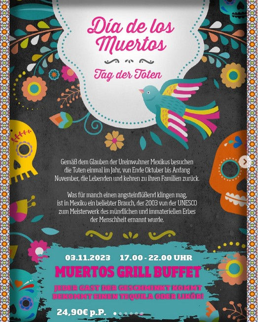 Día de los Muertos 2023 in deinem ESPiTAS