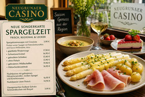 Frische Spargelzeit im Neugrunaer Casino