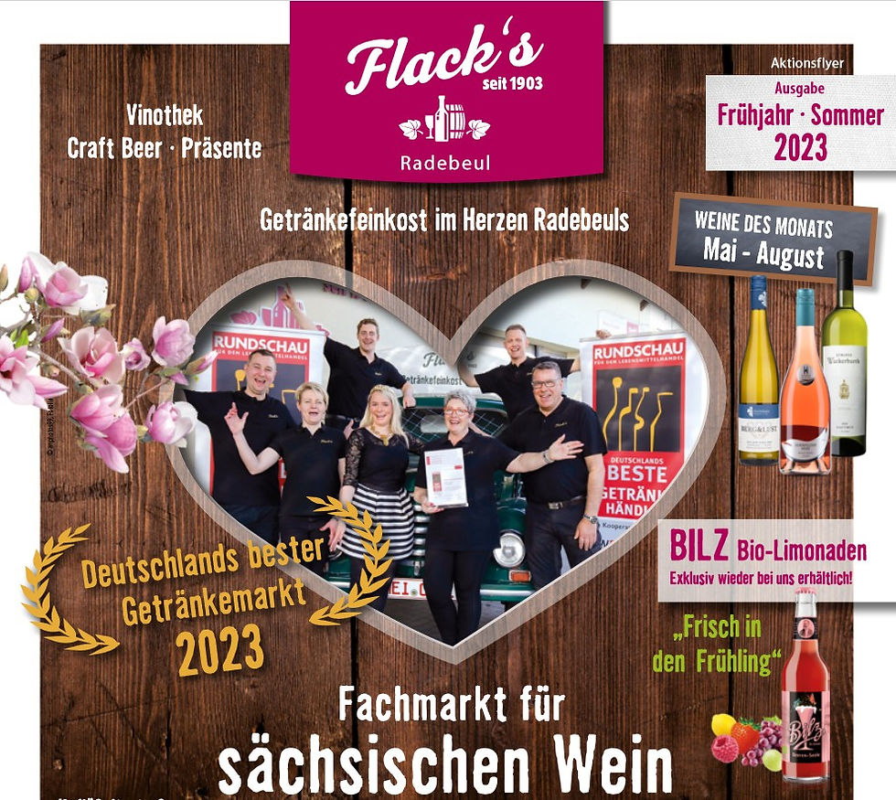 Flack’s Getränkefeinkost - NEU! Ihr Angebots-Handzettel Frühjahr/Sommer - mit vielen tollen Neuheit!