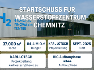 Startschuss für das Wasserstoffzentrum in Chemnitz