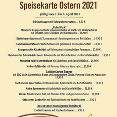 Schillergarten - Die Osterspeisekarte!