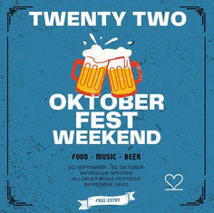 Oktoberfest im Twenty Two Dresden!